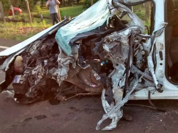 Acidente aconteceu na tarde deste sábado (24) em 

São Lourenço do Oeste