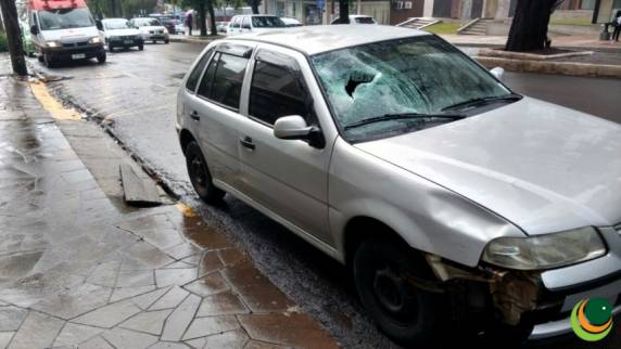 A vítima foi socorrida pelo SAMU
