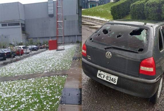 Fenômeno durou cerca de 20 minutos na tarde desta terça-feira (18)