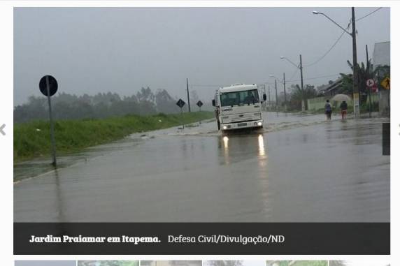 Chuva desabriga famílias em Bombinhas e provoca alagamentos
Itapema - foto 2