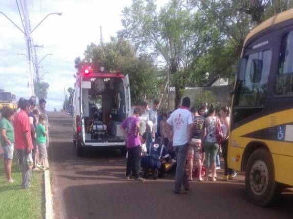 Menina foi 

levada pelo Samu ao hospital