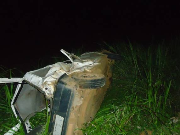 Acidente aconteceu na noite de sábado (19) em Campos Novos
