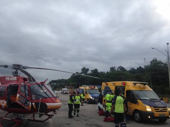 Vítima ficou gravemente ferida e precisou ser levada ao hospital, na capital