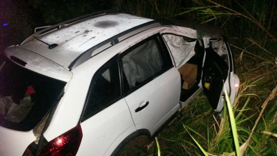 Quatro pessoas ficaram feridas em uma saída de 

pista na RSC-472 - foto 3
