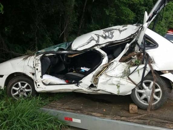 Ela viajava sozinha em um Gol com placas de Camboriú, no Litoral Norte