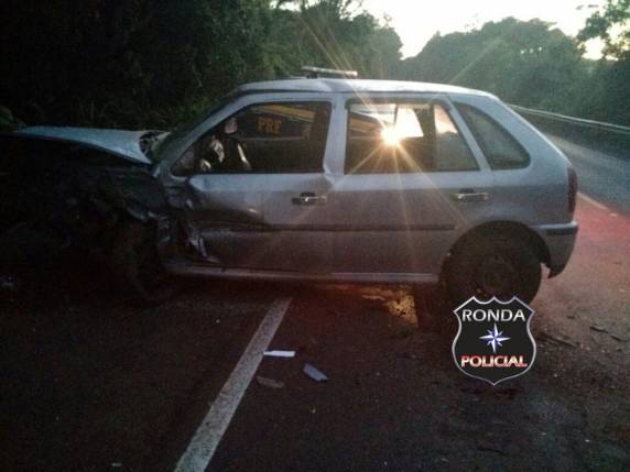 Motorista embriagado é preso
depois de se envolver em acidente na BR 282 em SC - foto 2