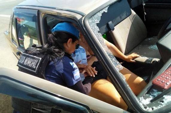 Mulher do condutor ficou em estado de choque e precisou de atendimento