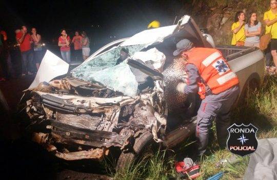 O acidente 

envolveu uma carreta de Ijuí/RS