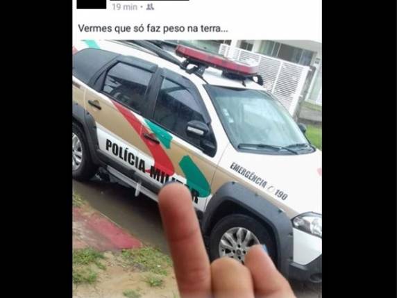 Adolescente escreveu "vermes que só faz peso na terra" no Faceboo
