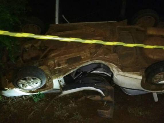 Acidente ocorreu na SC-160 em Pinhalzinho na noite de sábado (11)
