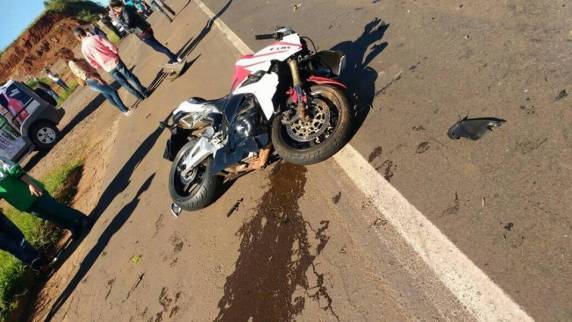 Motociclista ferido em acidente na BR 386, em Frederico Westphalen - foto 3