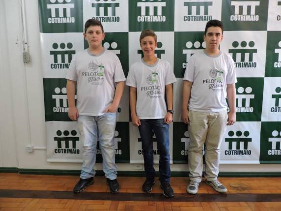 Três jovens foram encaminhados pelo Projeto Pelotão Mirim da Brigada Militar