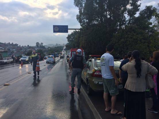 Menino foi atingido por caminhão na Rota do Sul