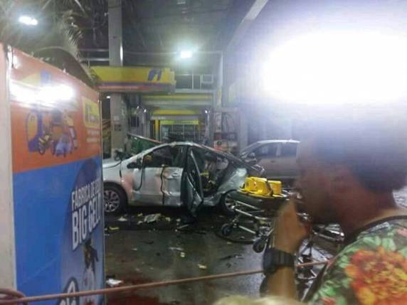 Explosão ocorreu após veículo parar 

para abastecer