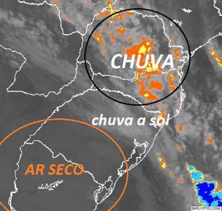 Nas áreas ao Sul e Oeste, temperaturas são baixas neste início de 

manhã