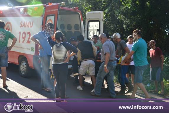 Motociclista fica ferido em
acidente na RS 591, em Ametista do Sul - foto 3