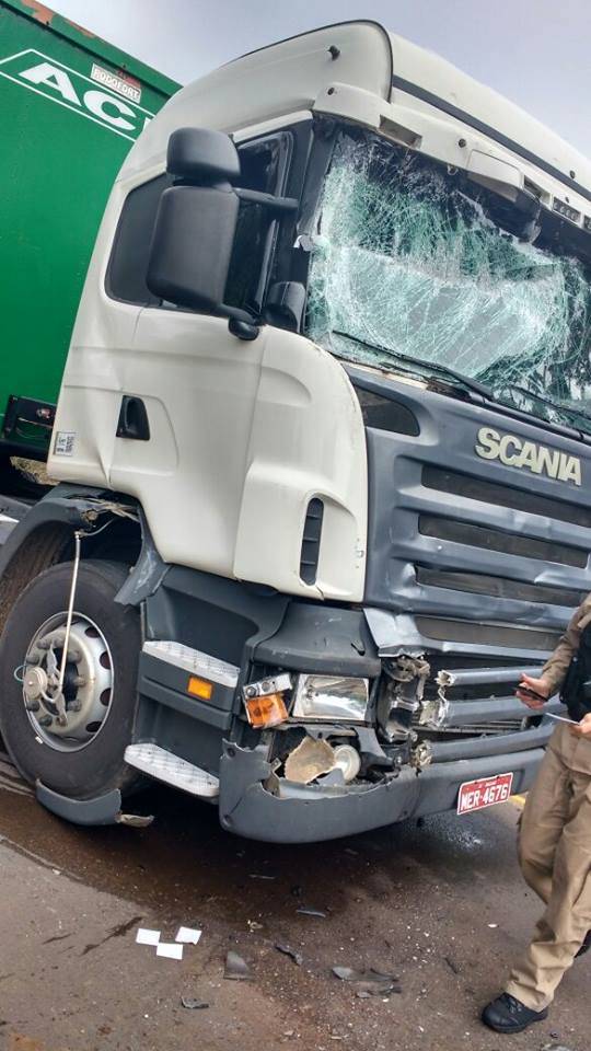 Acidente entre ônibus e caminhão é registrado na BR-282 em Cordilheira
Alta - foto 2