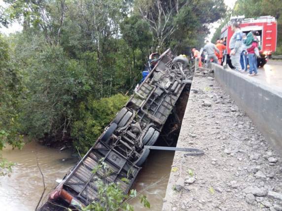 Ônibus que levava a banda de Robson Rodrigues de Souza tombou na 

ERS-400 na manhã de domingo (14). Jorãn Teixeira da Cruz, de 20 anos, era guitarrista do grupo e morreu no acidente