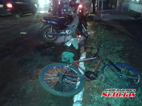Acidente envolve moto e bicicleta no perímetro urbano de Três de Maio - foto 2