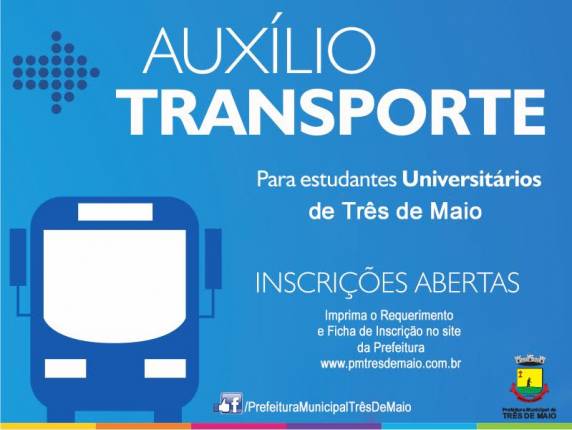 Benefício vai 

auxiliar estudantes que se deslocam para estudar em outras cidades