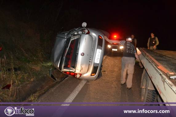 Capotamento deixa jovem ferido na RS 591, em Ametista do Sul - foto 4