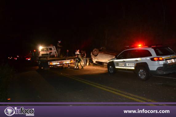 Capotamento deixa jovem ferido na RS 591, em Ametista do Sul - foto 3