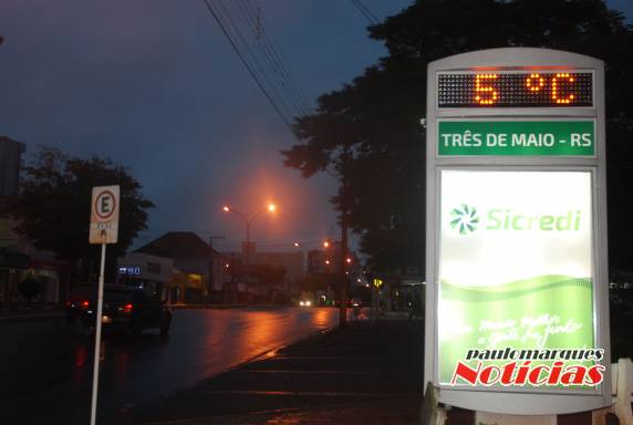 Temperatura não sobe muito durante o dia