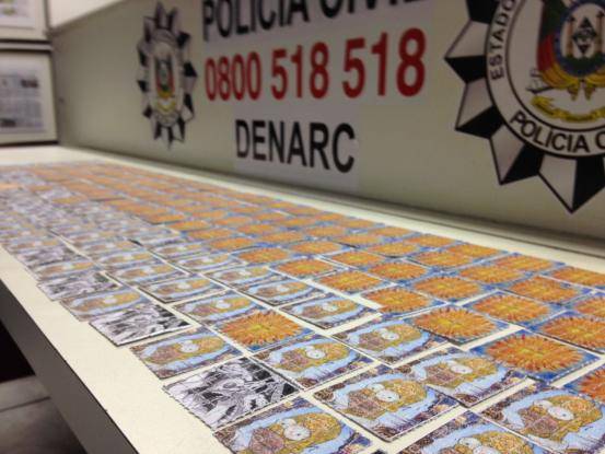 Denarc diz que é a maior apreensão desse tipo de droga na história da polícia do RS