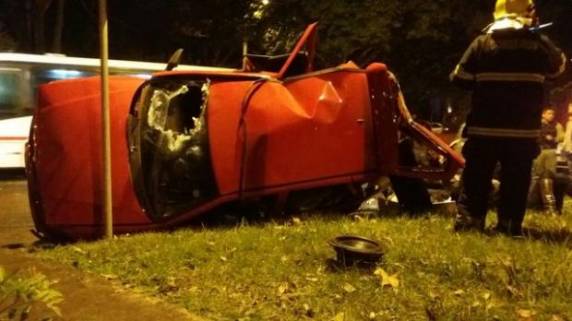 Bêbada, motorista bateu carro contra veículo onde estava a vítima