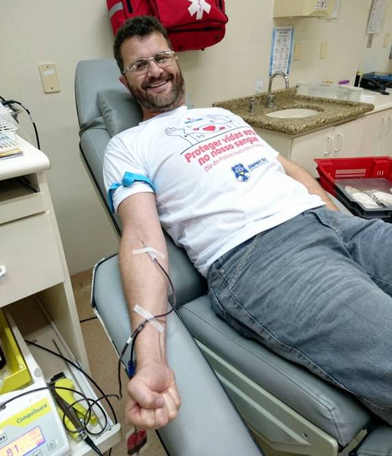 Policiais promovem campanha de doação de sangue em
Florianópolis - foto 2