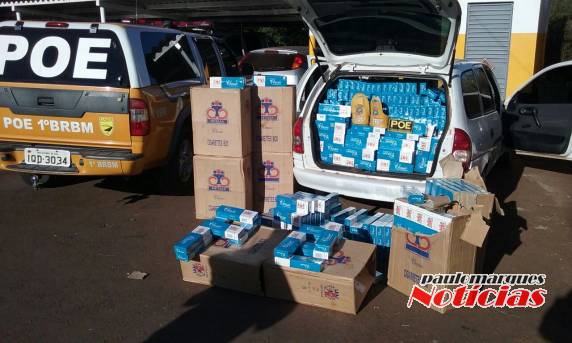 Batalhão Rodoviário da Brigada Militar apreende carga de cigarros em Horizontina - foto 2