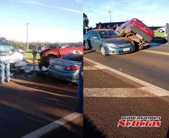 Acidente grave envolve três veículos na BR 472 em Santa Rosa - foto 2