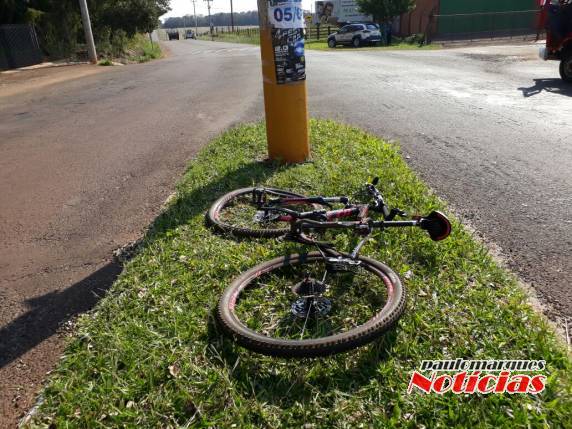 Acidente envolve bicicleta e caminhão e uma ciclista ficou ferida, em Três de Maio - foto 3