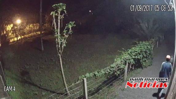 Câmeras de monitoramento flagram indivíduo
tentando furtar botijão de gás, em Três de Maio - foto 2