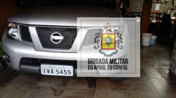 Brigada Militar apreende veiculo empregado no arrombamento das agências do Banrisul e dos Correios de Coronel Bicaco - foto 3