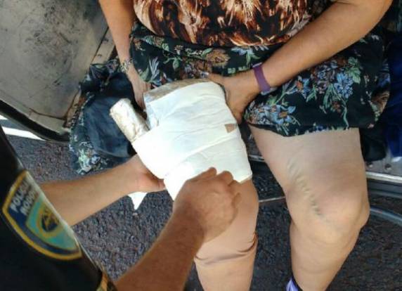 Boliviana de 67 anos carregava pasta base de cocaína a bordo de ônibus que seguia de Puerto Suarez, na Bolívia, em direção ao Rio de Janeiro