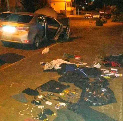 O carro foi roubado do empresário Plínio 

Grazziotin