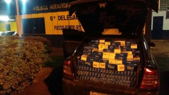 PRF E BM apreendem 3
veículos carregados com cigarro contrabandeado no norte do estado - foto 2