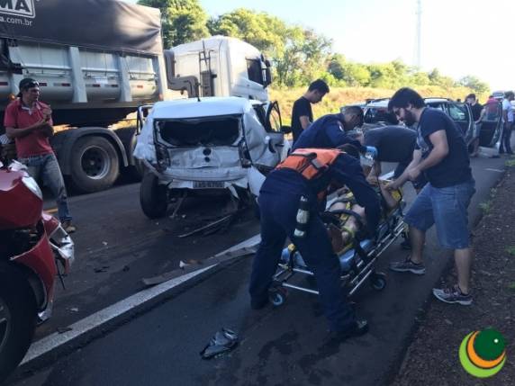 Engavetamento deixa cinco feridos no trecho entre Passo Fundo/Ernestina - foto 7