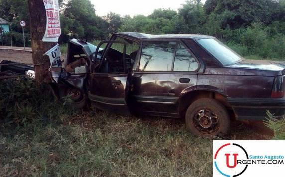 Motorista perde o controle e 

colide em árvore em Inhacorá - foto 2