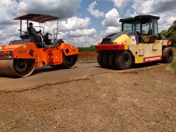 Obras de pavimentação di acesso municipal - AM 9115 e trevo de acesso estão a pleno vapor em SJI - foto 4