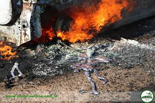 Veículo pega fogo na RSC-472 em Tenente Portela - foto 2