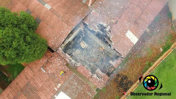 Incêndio atinge Escola Adelarmo Nunes em Braga - foto 2