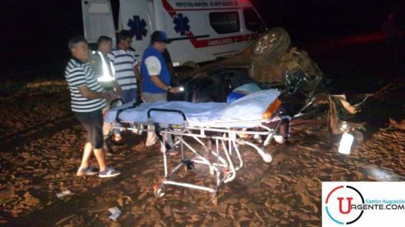 Grave
acidente na ERS 155 em Santo Augusto deixa um ferido - foto 2