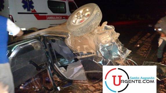 Grave
acidente na ERS 155 em Santo Augusto deixa um ferido - foto 4
