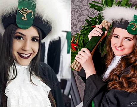 Alessandra Dadalt conquistou o 1º lugar na UFSM e Fernanda Mathioni obteve o 2º lugar na 

UFRGS