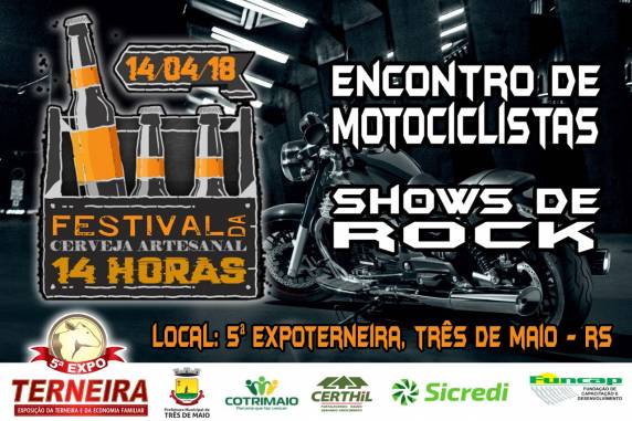5ª Expoterneira terá Festival da Cerveja Artesanal e
Encontro de Motociclistas - foto 2