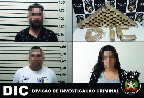 Três pessoas foram presas e foi desarticulada uma organização 

criminosa
