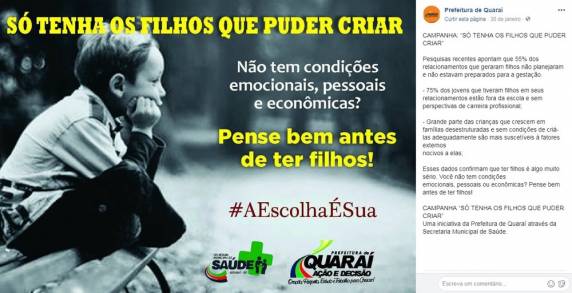 Secretária Municipal de Saúde, 

Fabiana Saldanha, defende que as pessoas opinem e se posicionem sobre o tema. Presidente do Conselho Regional de Medicina do RS diz que apoia a iniciativa e reforça importância de discutir 

planejamento familiar