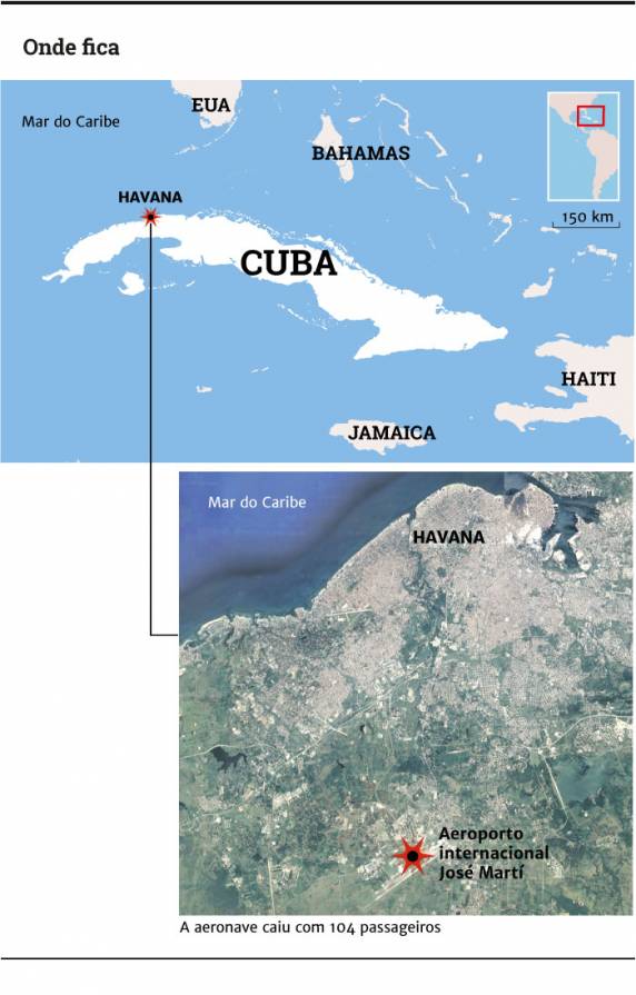 Três pessoas sobrevivem
após queda de avião em Cuba - foto 2